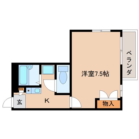 大和小泉駅 徒歩5分 2階の物件間取画像